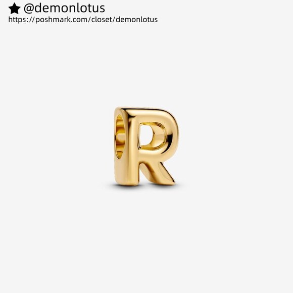 Pandora Letter R Alphabet Charm - Picture 1 of 5